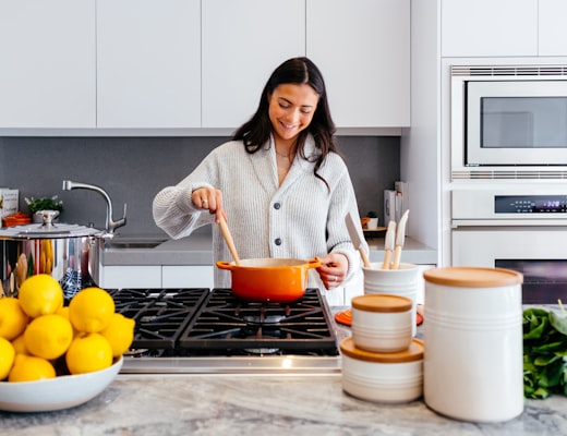 Cozy kitchen counter